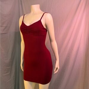 Elegant Burgundy Bodycon Dress